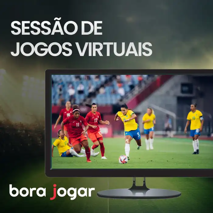 sessão de jogos virtuais na bora jogar futebol