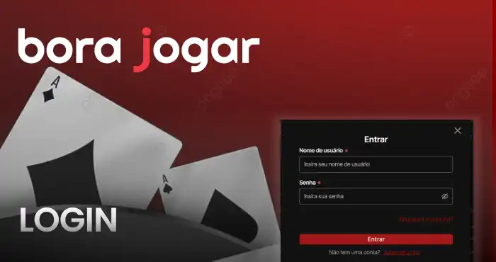 login na bora jogar