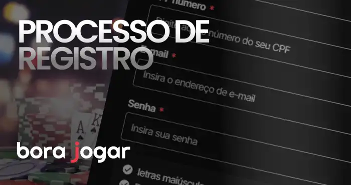 processo de registro na bora jogar futebol